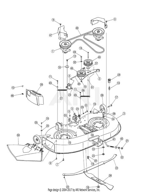 Spindle Pulley Assembly. . Troybilt 42inch deck parts diagram